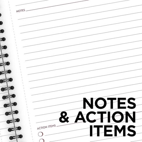 Cambridge Notebook، دفتر أعمال، 6-5/8 بوصة × 9-1/2 بوصة، 80 ورقة، مسطرة، ملاحظات الاجتماعات، غطاء مرن، سلكي، رمادي (06982) in Saudi Arabia
