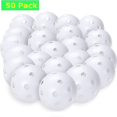 Medeer Practice Golf Balls Plastic Airflow Hollow 5 inch Golf Balls for Driving Range, Swing Training, Indoor Outdoor Use (White) in Saudi Arabia