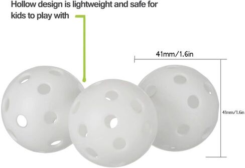 Medeer Practice Golf Balls Plastic Airflow Hollow 5 inch Golf Balls for Driving Range, Swing Training, Indoor Outdoor Use (White) in Saudi Arabia