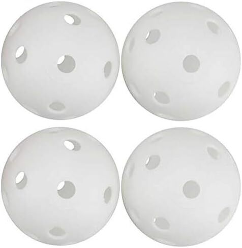 Medeer Practice Golf Balls Plastic Airflow Hollow 5 inch Golf Balls for Driving Range, Swing Training, Indoor Outdoor Use (White) in Saudi Arabia