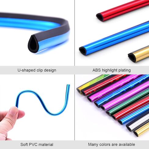 20PCS Car Air Conditioner Decoration Strip, Bendable DIY Car Vent Outlet Trim, Universal Waterproof Air Vent Outlet Protection Strips, Auto Interior Accessories for Most Cars (Ice Blue) in Saudi Arabia