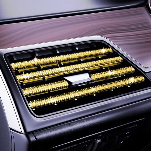 شرائط تزيين فتحة تهوية السيارة من Bling Car، زخرفة JDM لتزيين منفذ هواء السيارة من ATYUHUA، حزمة من 10 قطع، قطع DIY وتركيب بسيط (RGB داكن) in Saudi Arabia