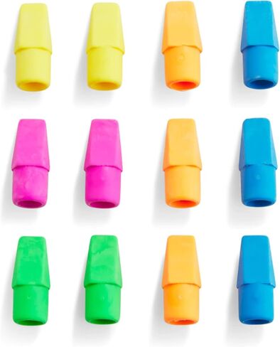 1InTheOffice Pencil Eraser Tops، محايات الغطاء، ممحاة رأس سهم متنوعة، دستة in Kuwait