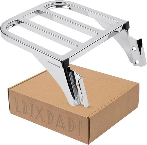 رف أمتعة مسند الظهر من الكروم سيسي قابل للفصل متوافق مع Harley Sportster Softail FLSTF FLST FLSTC FLSTSC 2006-2018 in Kuwait