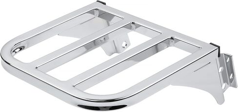 رف أمتعة مسند الظهر من الكروم سيسي قابل للفصل متوافق مع Harley Sportster Softail FLSTF FLST FLSTC FLSTSC 2006-2018 in Kuwait