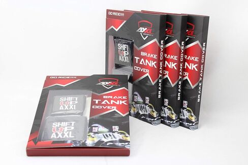Japanese AxxL 2pcs Brake Clutch Fluid Reservoir Cover Tank Socks for Motorcycles Race in Saudi Arabia