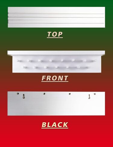 Trophy Medal Holder Display 16.9" Long Wooden Trophy Shelf Rack Medal & Trophy Holder 15 Hooks Hanger with Shelf Medal Holder with Wooden Trophy Shelf Rack in Saudi Arabia