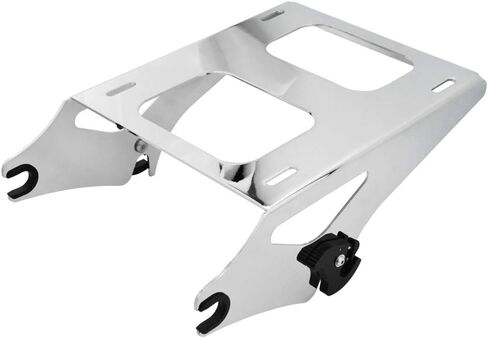 Gloss Black Two-Up Tour Pack Pak Mount Luggage Rack Quick-Detach ＆ 4 Point Docking Hardware Kit Compatible with Harley Touring Road King Electra Road Street Glide 2014-2023 in Saudi Arabia