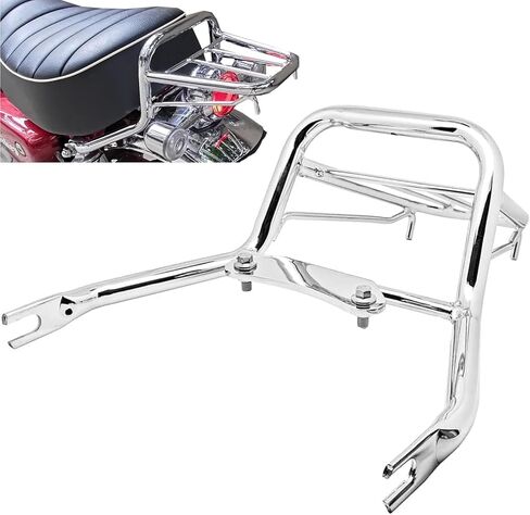 Fsdatongdazi Motorcycle Steel Rear Carrier Luggage Rack Fit for Monkey 125 Z125 (Chrome) in Saudi Arabia