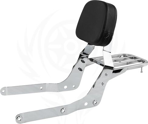Sissybar Backrest and Luggage Rack for Honda Shadow Aero VT750C 2004-2023 (Chrome Finished) in Kuwait