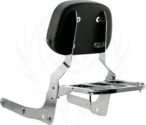 Sissybar Backrest and Luggage Rack for Honda Shadow Aero VT750C 2004-2023 (Chrome Finished) in Kuwait