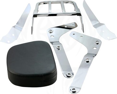 Sissybar Backrest and Luggage Rack for Honda Shadow Aero VT750C 2004-2023 (Chrome Finished) in Kuwait