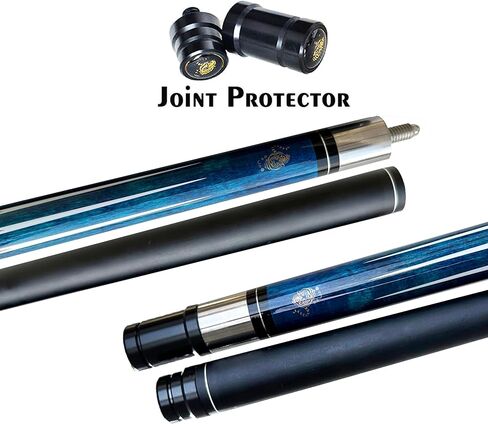 عصا Tai ba cues Pool cue Stick، طرف جلدي متعدد الطبقات 13 مم، 58 بوصة، غلاف من الكتان، عصا البلياردو الاحترافية من خشب القيقب الكندي الصلب 19-21 أونصة (قابلة للتحديد) in Kuwait