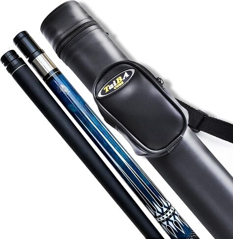 عصا Tai ba cues Pool cue Stick، طرف جلدي متعدد الطبقات 13 مم، 58 بوصة، غلاف من الكتان، عصا البلياردو الاحترافية من خشب القيقب الكندي الصلب 19-21 أونصة (قابلة للتحديد) in Kuwait