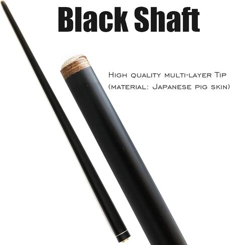 عصا Tai ba cues Pool cue Stick، طرف جلدي متعدد الطبقات 13 مم، 58 بوصة، غلاف من الكتان، عصا البلياردو الاحترافية من خشب القيقب الكندي الصلب 19-21 أونصة (قابلة للتحديد) in Kuwait