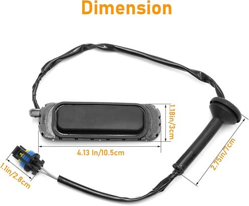 Moonlinks Rear Trunk Liftgate Tailgate Release Switch Compatible with 2007-2014 GMC Yukon,Chevrolet Suburban 1500,Cadillac Escalade ESV 2007-2014,OE#15106857 in Saudi Arabia