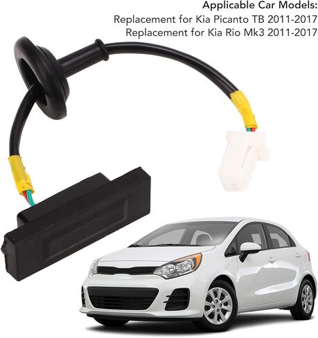 OEM 81260‑1W220، زر مفتاح تحرير صندوق الباب الخلفي، استبدال زر مفتاح تحرير صندوق السيارة الخلفي لكيا بيكانتو TB 2011‑2017 in Kuwait
