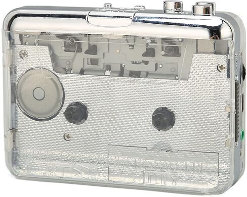 Estink Portable Cassette Player, Retro Style Tape Cassette Player Multifunction Clear Stereo Sound FM Radio Cassette Player with 3.5mm Headphone Jack for Magnetic Tape in Saudi Arabia