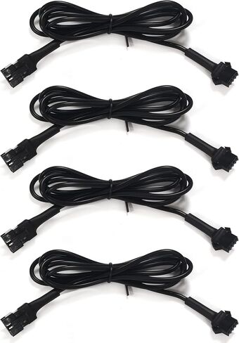 NBWDY 4pcs 60in/150cm RGB LED Rock Motorcycle Light Extension Cable Wire Cord Set Neon Accent Atmosphere Light Power Extenders for LED Motorcycle Auto ATV Car Light Neon Strip Rock Light Kit in Saudi Arabia
