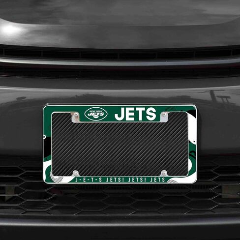 Rico Industries NFL Football Wave 12" x 6" Chrome All Over Automotive License Plate Frame for Car/Truck/SUV in Saudi Arabia