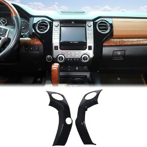 Car Center Console Air Outlet Trim Cover Compatible with Toyota Tundra 2014-2021 Center Console Air Conditioning Panel Trim Cover Air Outlet Vent Frame Panel Protection Cover Decorative Accessories
