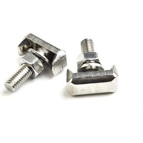2 Pcs Battery Terminal Bolt Kit Replacement Battery Terminal T Bolt Battery Terminal Nuts Car Battery Cable Extender T Bolt Compatible with 64740 GM 19116852, VW 6x0-915-138, BMW 61128373946