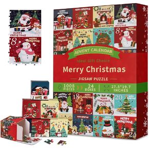 Advent Calendar 2024 Kids Adults,24 Days Gift Box Christmas Countdown Calendar for Girls and Boys 12 In 1 Advent Calendar 2024 Building Blocks Toy Set