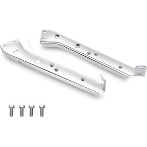 Chrome Saddlebag Rail Support Bracket Fit for Harley Touring Road King Electra Glide Street Glide Ultra FLT FLHT FLHR FLTR FLHX 1985-2008