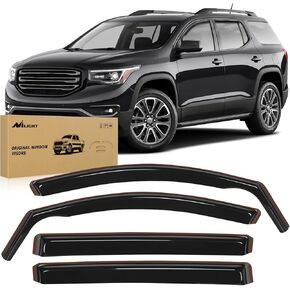 Nilight Window Rain Guards for GMC Acadia 2017 2018 2019 2020 2021 2022 2023 Window Deflectors, Vent Window Visors-4 Pieces