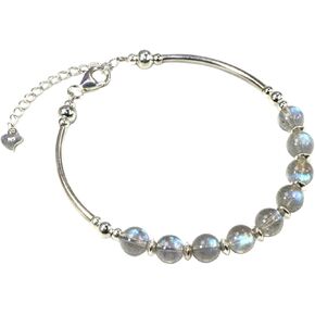 Jan&Dee Manual Original Labradorite Moonstone Crystal Bracelet