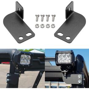 Polaris Ranger Pro-fit Rear Roof Cage Light Mount Bracket Pod Light Mounting Brackets Fit for 2013-2021 Polaris Ranger Full Size, SAMJIA-05