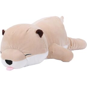 Cute Otter Plush,Soft Sea Otter Stuffed Animal Hugging Pillow,Sea Otter Plushie Gift for Boys Girls Kids Toddlers,Adorable Sea Animal Plush Toy,Creative Stuffed Otter Decoration,20" in Kuwait