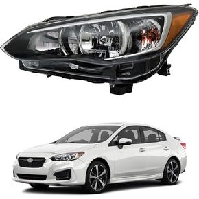 WFLNHB Headlight Assembly Replacement for Subaru Impreza/Crosstrek 2017-2022 Headlights LH Set Driver Side 84001FL01A