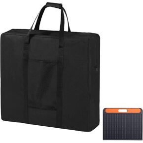 Solar Panel Storage Bag Compatible with Jackery Solar Panel 100 Watt,Solar Panel Bag Solar Panel Carrying Case with Pocket,21.7''L x3.9''W x 25.6''H(Bag Only)