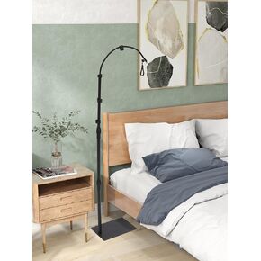CPAP Hose Holder with Height & Angle Adjustable, avoids hose entanglement, CPAP tube holder made of Metal, CPAP hose holder for bed suitable for home and hospital, Black (Hose Not Included)