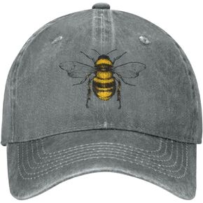 Funny Bees Hats Honey Bees Hats for Women Cute Mens Hats Gray