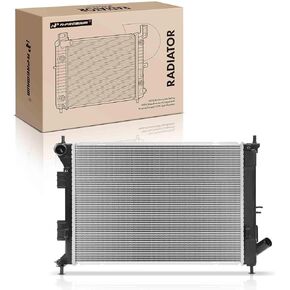 A-Premium Engine Coolant Radiator Assembly Compatible with Hyundai Elantra 2012-2013, Elantra Coupe 2013 & Kia Soul 2012-2013, Forte/Forte5/Forte Koup 2014-2014, 1.6L 1.8L 2.0L, Manual Transmission