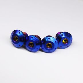 Titanium M6 Replacement Parts Screw Set Motorcycle Helmet Accessories for Arai (Neochrome)