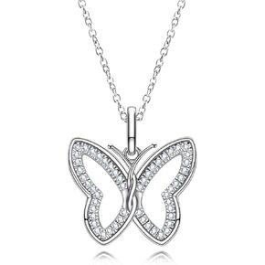 AnuClub Moissanite Pendant Heart Necklace D Color VVS1 925 Sterling Silver Love Heart Pendant Infinity Necklace, Gift for Women Wife Her with Certificate, 40+2+3cm Extended Chain