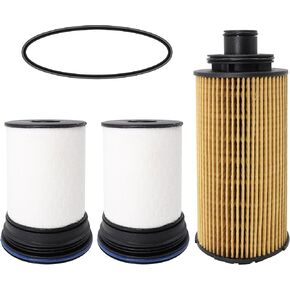 Fuel Filter and Oil Filter Set for 2.8 Duramax Diesel Engine Compatible with 2016-2022 Chevy Colorado GMC Canyon Replaces TP1007 52100212 CS12133 WF10226 PF2262G 5595791 PF69 12679114