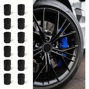 12pcs Tire Valve Stem Caps, Air Caps Cover, Anodized Aluminum Tire Valve Cap Set, Corrosion Resistant, Leak-Proof Stem Covers, Universal Car Accessories for Cars, SUVs, Bike, Trucks (Pink)