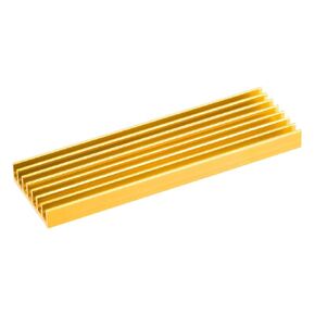 MECCANIXITY 1 Pack M.2 2280 Nvme SSD Heatsink Cooler with Thermal Pad Alloy Aluminum Heat Sink Cooling Sink for PC Laptop, 70x22x6mm, Black