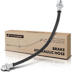 A-Premium Rear Driver or Passenger Brake Hydraulic Hose Compatible with Honda Models - Civic 1987-1987, Accord 1998-2002, with Rear Drum Brakes - Replace# 01466S84A00