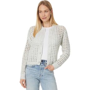 Vince Camuto Women's Pointelle Long Sleeve Cardigan
