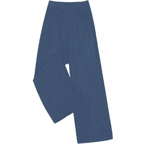DouBCQ Women's Culottes Wide Leg Pants Elastic Waist Trousers Casual Palazzo Pants with Pockets