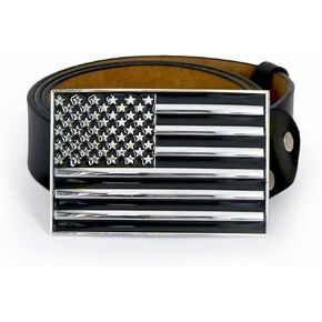 Native American Flag Square Belt Buckle Leather Belt, Waist Band, Jeans Decorative Belt