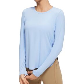 BALEAF Sun-Dur Women's UPF 50+ Shirts Long Sleeve Workout Lightweight Shirt Quick Dry Clothing Running Shirts Athletic Tops