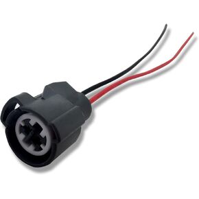 1 PC Auto Oil Pressure Sensor Socket, IP67 Waterproof Two-pin B/D/H/F Engine Series Coolant Temperature Sensor Pigtail Plug, Replaces OEM Part Number 6189-0156, for Honda Acura Civic (Grey)
