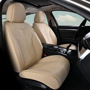 FLORICH Car Seat Cover Full Sets, Luxury Comfort Automotive Interior Covers, Airbag Compatible, Quick Setup, Universal Seat Cover Fit for SUV, Sedan, Vans, Trucks (Black&Red Line)