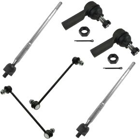 TRQ Front Steering & Suspension Kit Sway Bar Stabilizer Link Tie Rod Compatible with 2003-2008 Pontiac Vibe Toyota Matrix